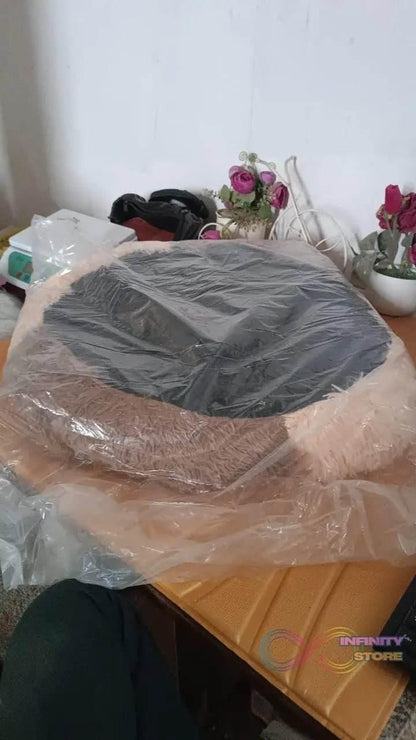 Dog Bed, Cat Bed, Bottom Calming Donut Dog Bed (1 Pc) - infinityexculsivestore.com