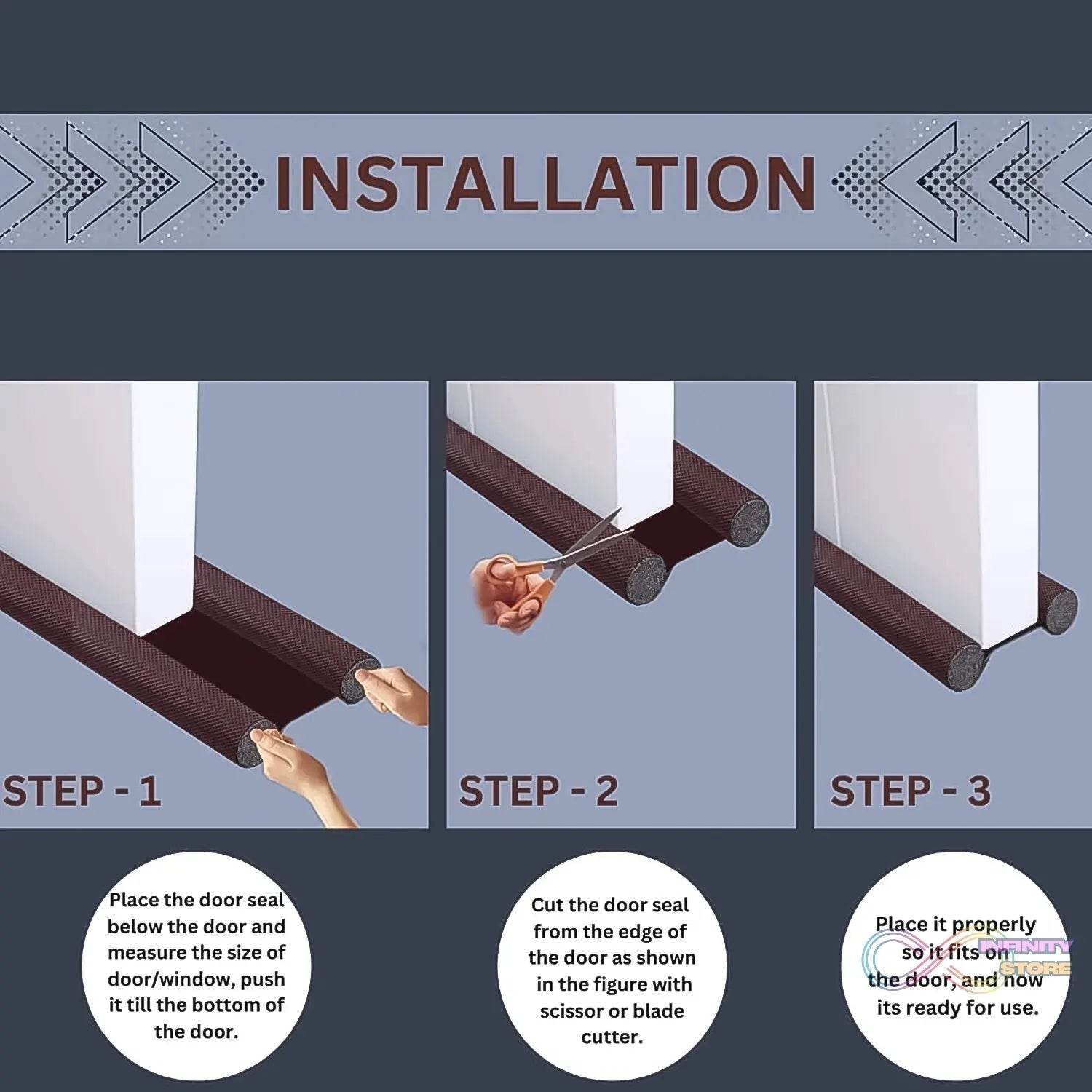 Door Draft Stopper, Twin Draft Stopper / Guard(36 Inch) - infinityexculsivestore.com