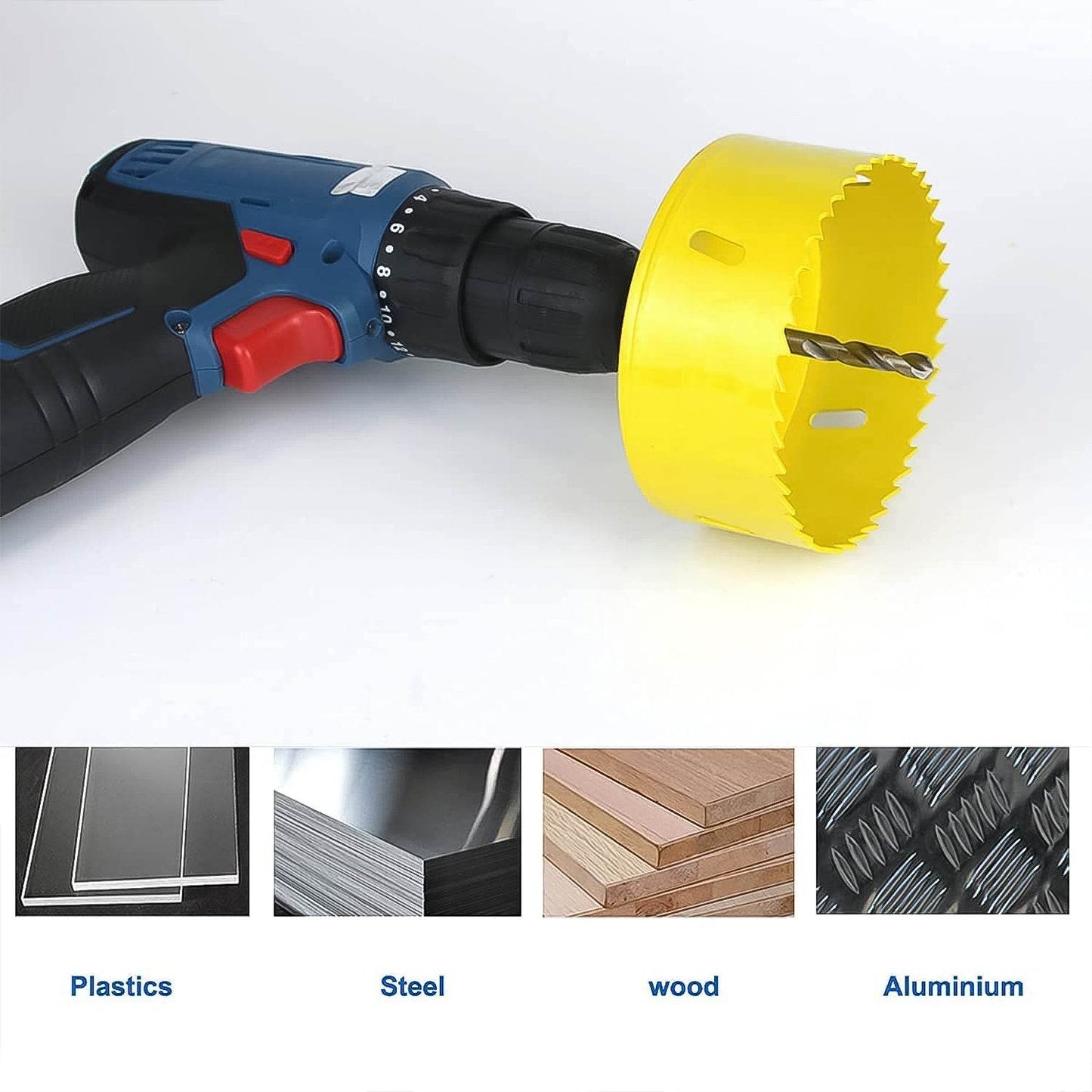 Door Lock Installation (22mmx150mm) Hole Saw Kit (1 Set) - infinityexculsivestore.com