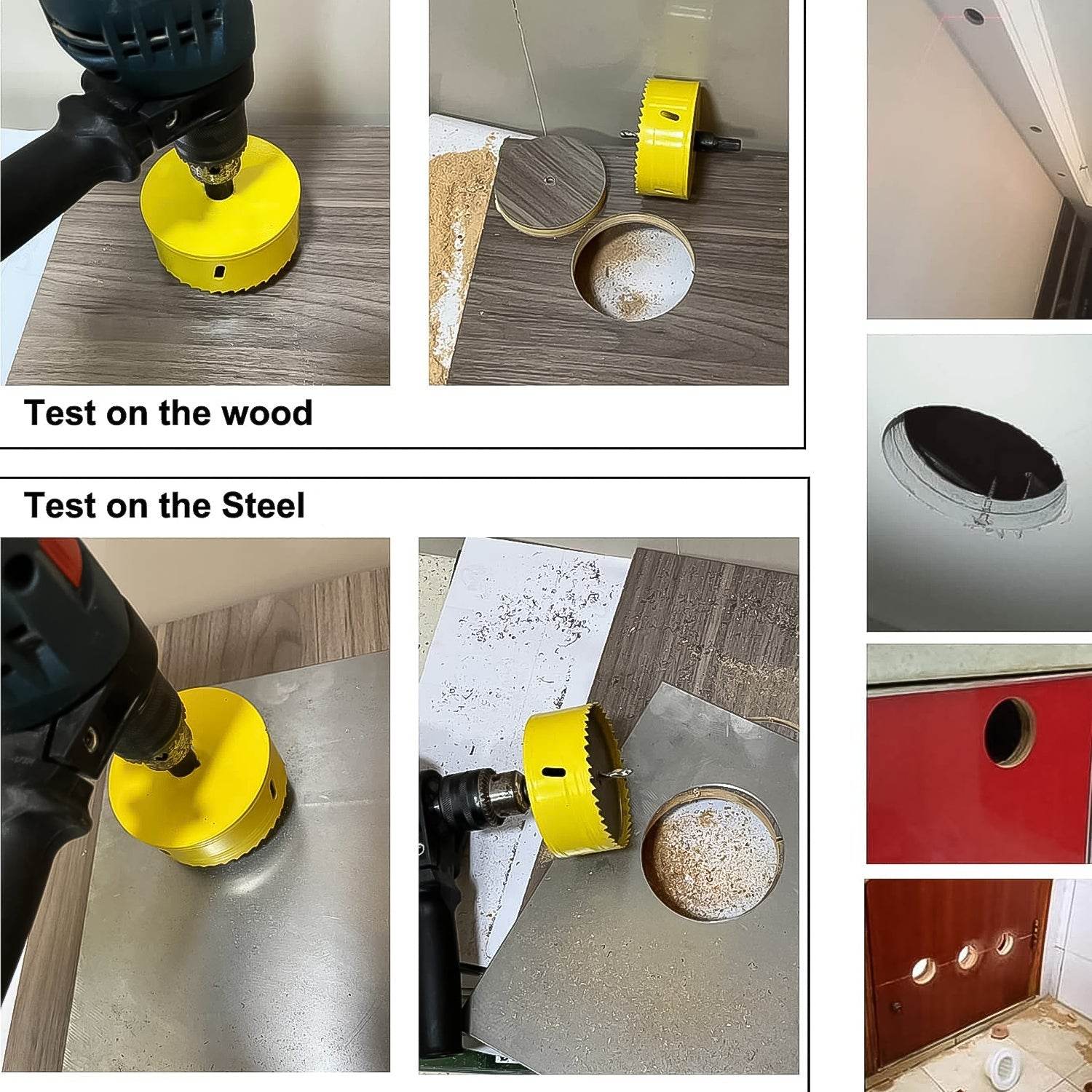 Door Lock Installation (22mmx150mm) Hole Saw Kit (1 Set) - infinityexculsivestore.com