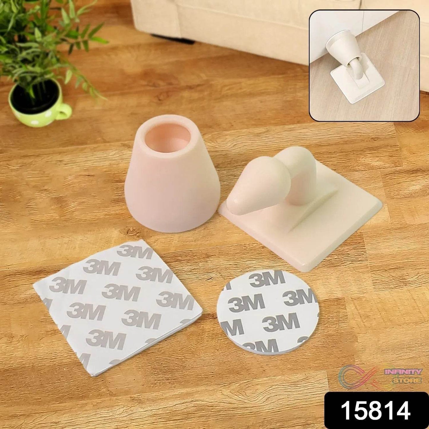 Door Stop Holder Door Stopper Anti-Collision Door Catch for Guard Your Wall (1 pc) - infinityexculsivestore.com