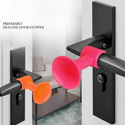 Door Stopper Mini Anti-Collision Silicone Door Handle Crash Pad - infinityexculsivestore.com