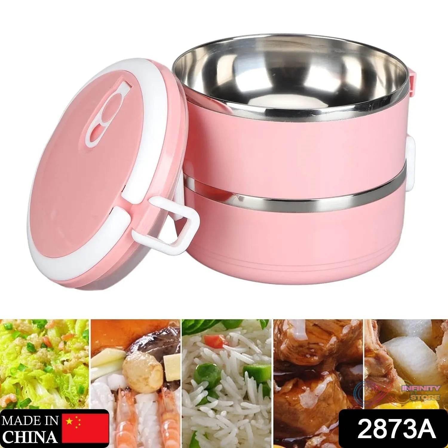 Doraemon 2layer Lunch Box Steel High Quality 2 Layer Tiffin Box For Home , Office & School Use - infinityexculsivestore.com