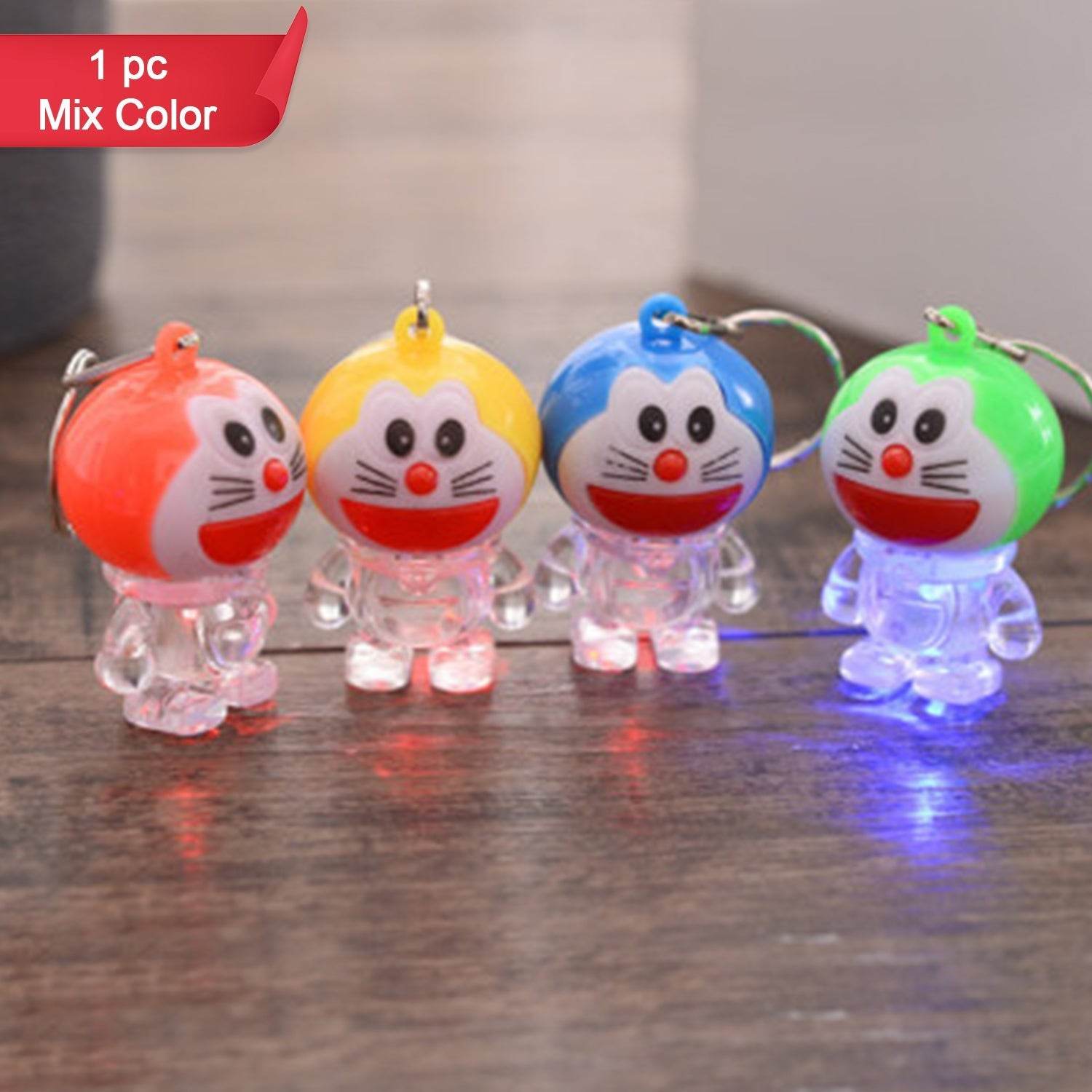 Doremon lightning keychain, 2 colored lightning keychain (1 pc) - infinityexculsivestore.com
