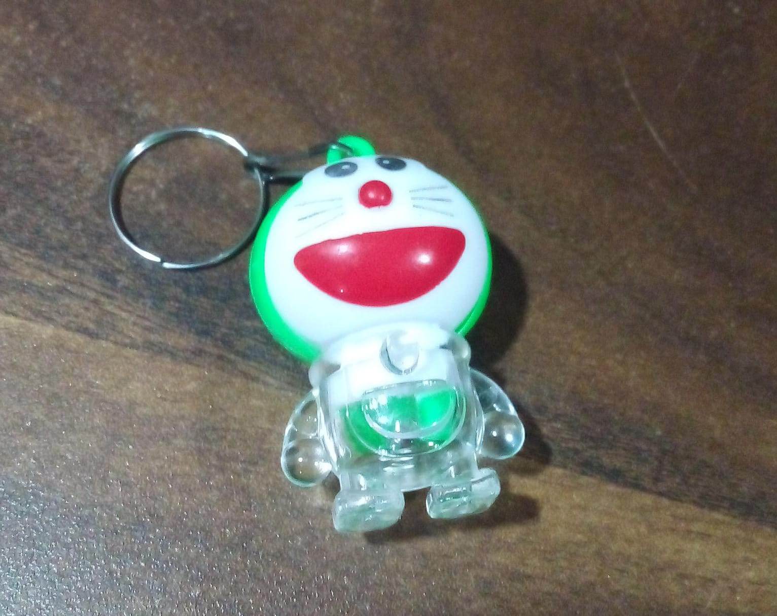 Doremon lightning keychain, 2 colored lightning keychain (1 pc) - infinityexculsivestore.com
