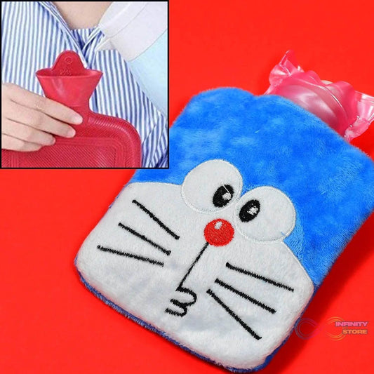 Doremon small Hot Water Bag with Cover for Pain Relief, Neck, Shoulder Pain and Hand, Feet Warmer, Menstrual Cramps. - infinityexculsivestore.com