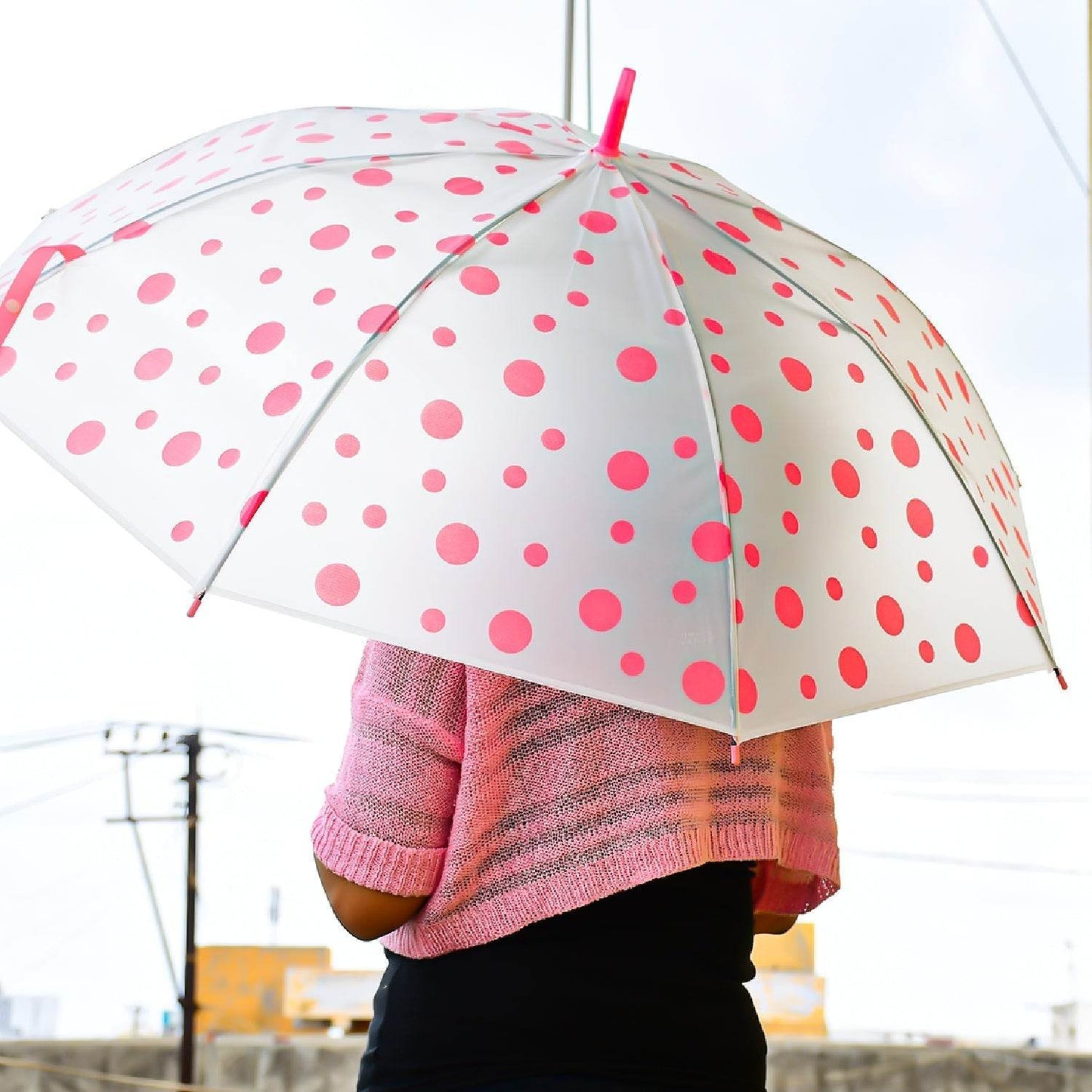 Dot Printed Umbrella for Men and Women Multicolor - infinityexculsivestore.com