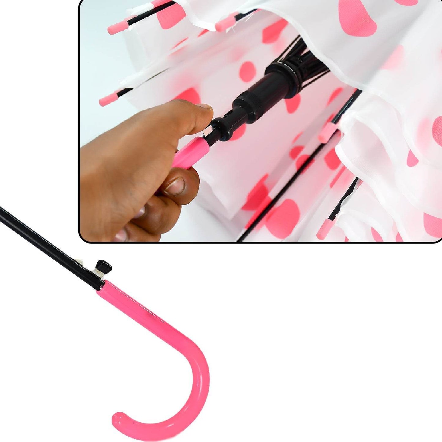 Dot Printed Umbrella for Men and Women Multicolor - infinityexculsivestore.com