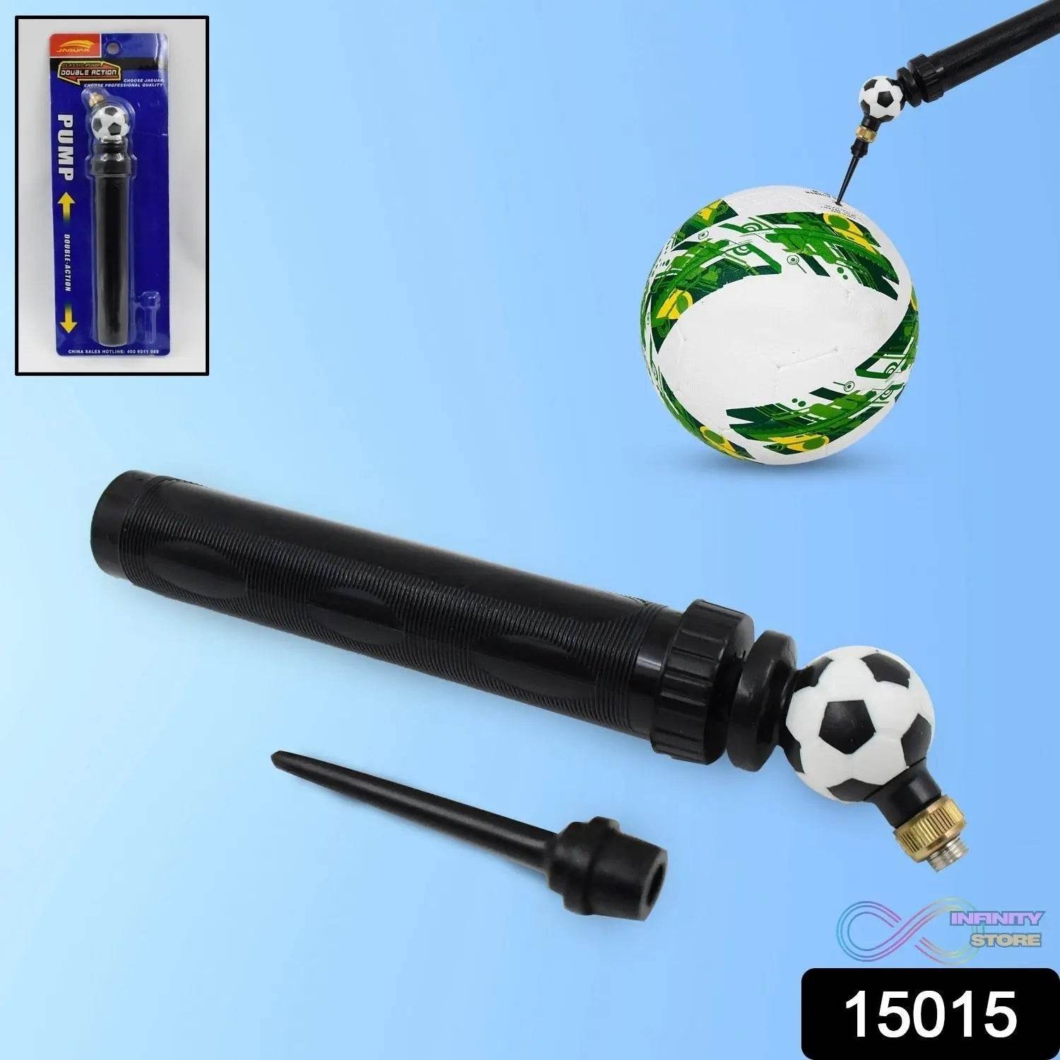 Double Action Pump, Portable Air Ball Inflatable Kit With PIN Plastic (1 Pc With Pin) - infinityexculsivestore.com