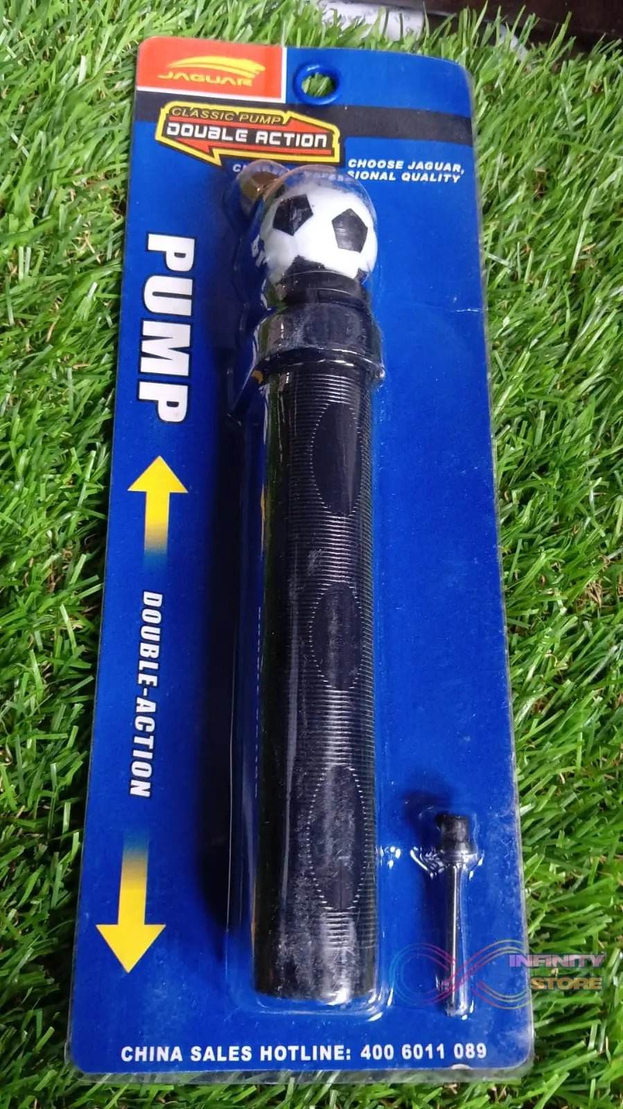 Double Action Pump, Portable Air Ball Inflatable Kit With PIN Plastic (1 Pc With Pin) - infinityexculsivestore.com