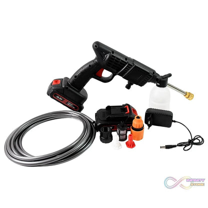 Double Battery 18.5V Rechargeable Electric, Car Washer Gun (1 Set) - infinityexculsivestore.com