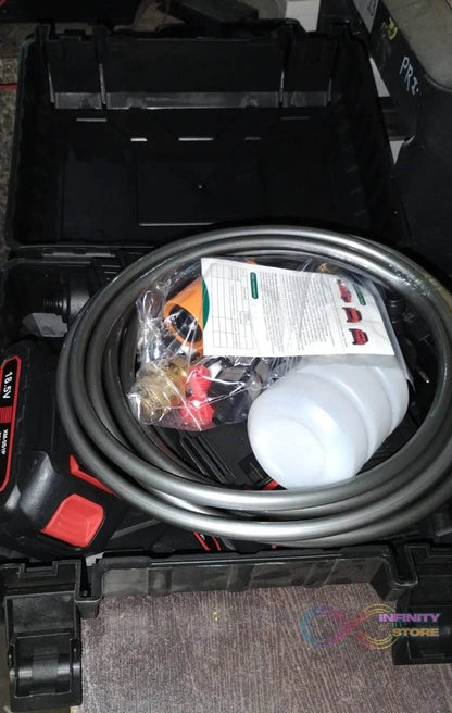 Double Battery 18.5V Rechargeable Electric, Car Washer Gun (1 Set) - infinityexculsivestore.com