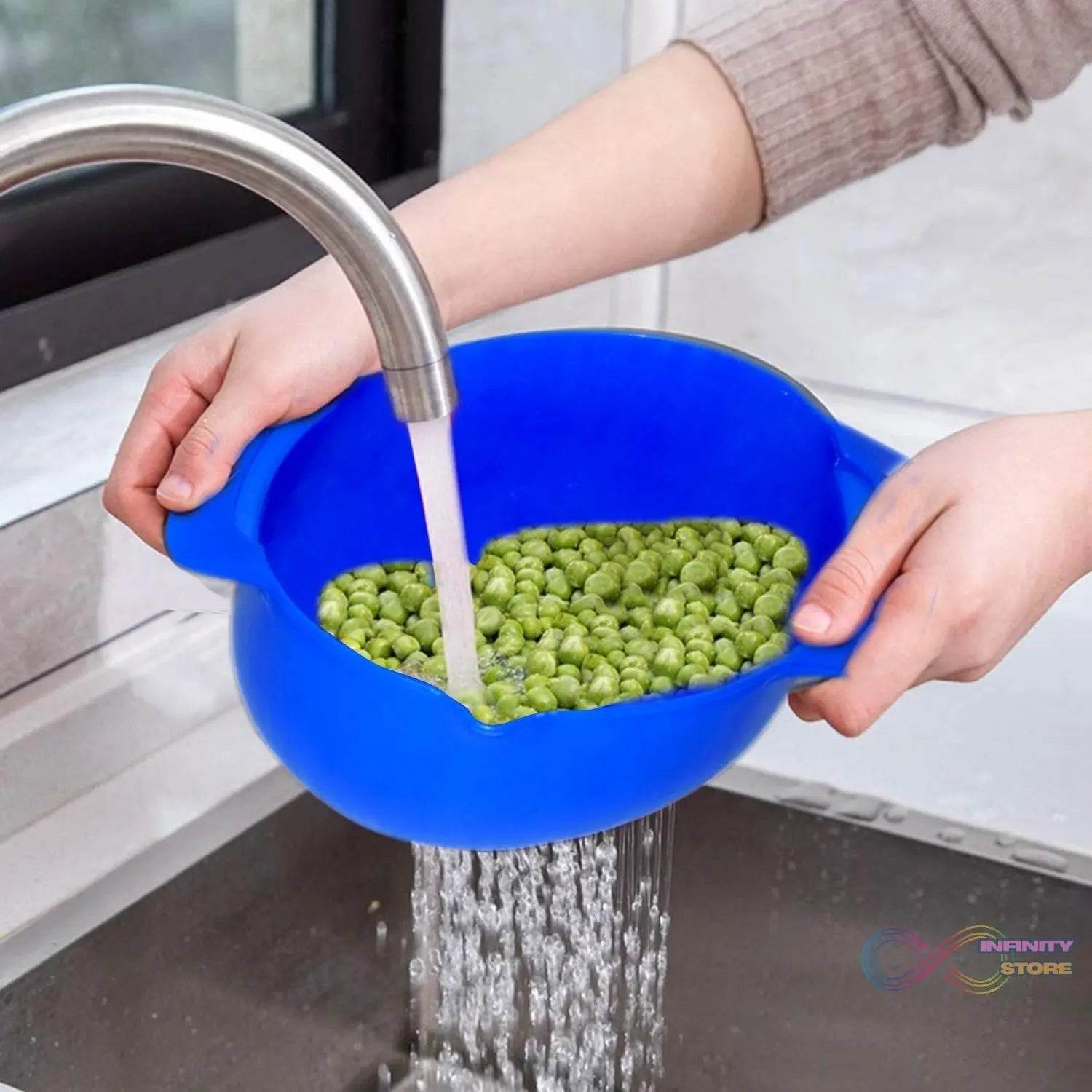 Double Layer Drain Washing Kitchen Basket Strainer - infinityexculsivestore.com