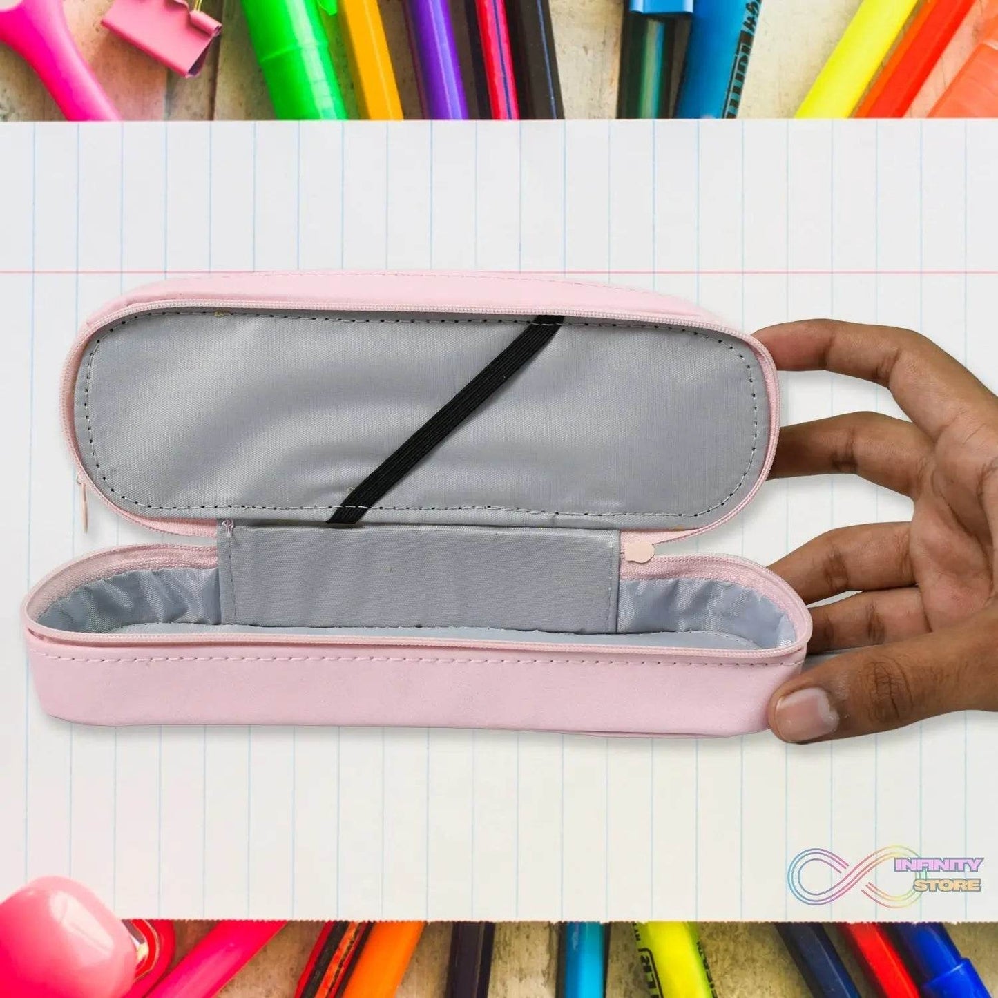 Double Layer Large Capacity With Multi-Functional Pencil Case (1 Pc) - infinityexculsivestore.com
