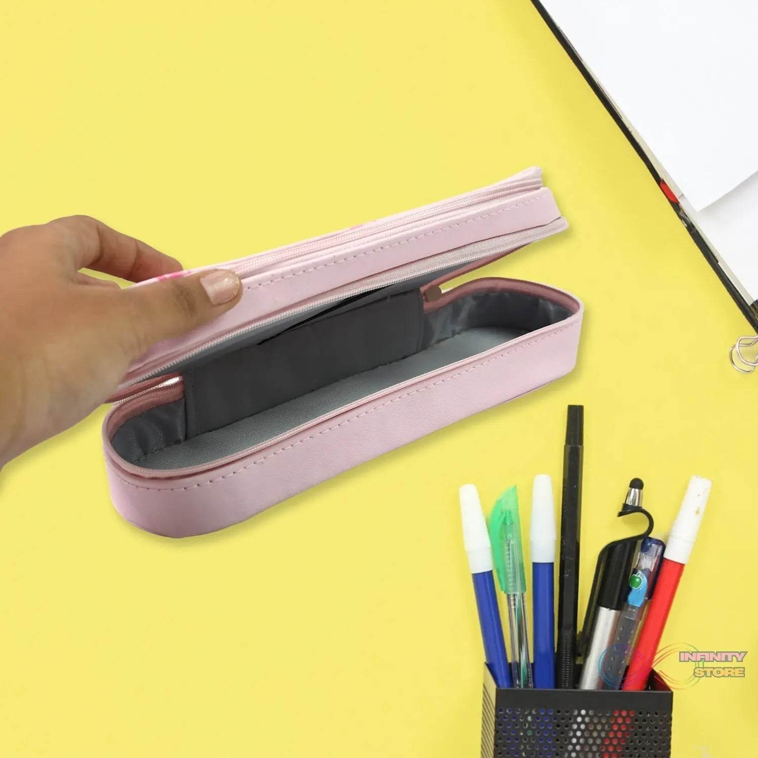 Double Layer Large Capacity With Multi-Functional Pencil Case (1 Pc) - infinityexculsivestore.com