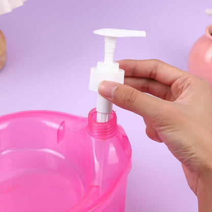 Double Layer Liquid soap Dispenser with Pump and Sponge, Practical for Hotel Sink Clear, Soap Dispensing Liquid Pump Bottle for Home, Kitchen Rectangle ( 2 in 1 ) - infinityexculsivestore.com