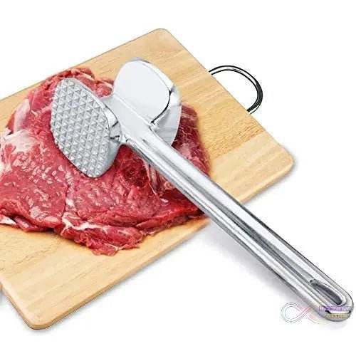 Double Sided Beef Steak Mallet (Aluminum): Meat Tenderizer Hammer - infinityexculsivestore.com