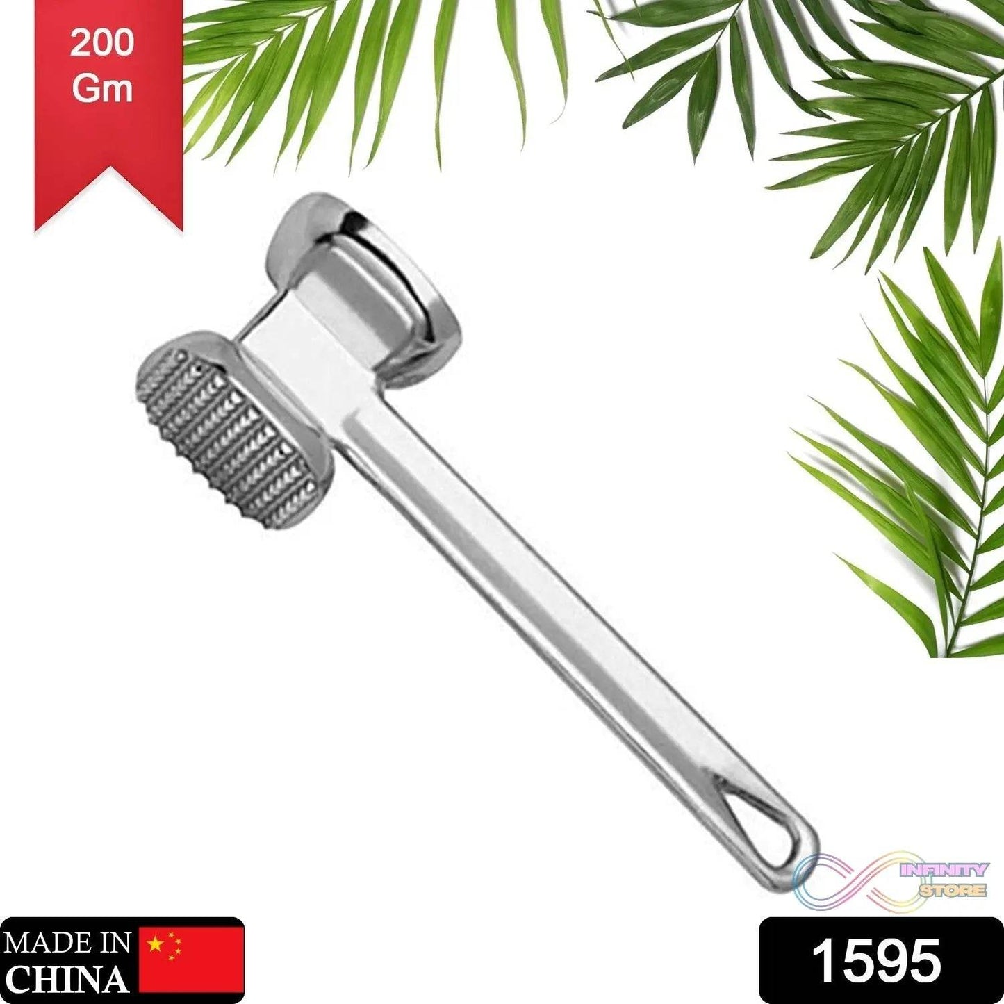 Double Sided Beef Steak Mallet (Aluminum): Meat Tenderizer Hammer - infinityexculsivestore.com