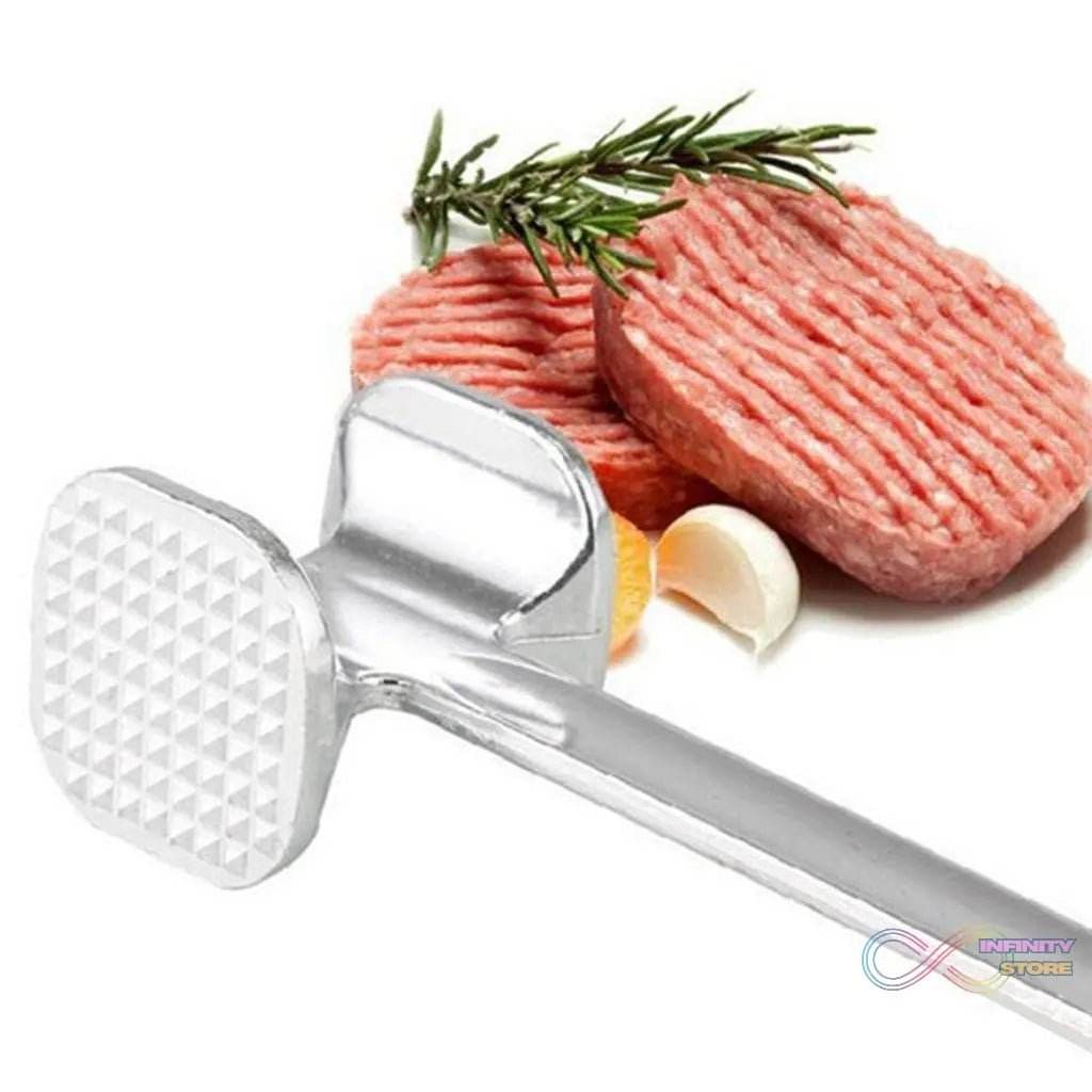 Double Sided Beef Steak Mallet (Aluminum): Meat Tenderizer Hammer - infinityexculsivestore.com