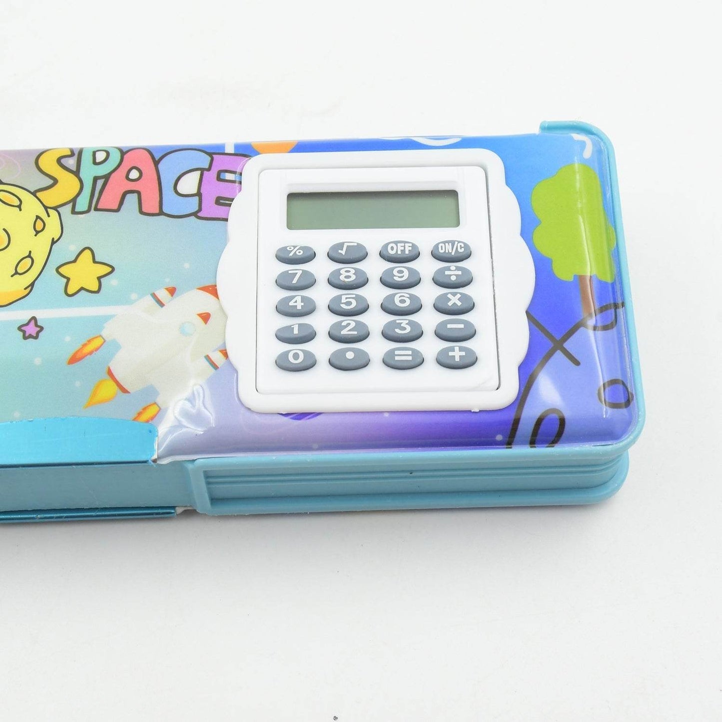 Double Sided Magnetic Geometry Box, Pencil Box with Calculator for Boys Art Plastic Pencil Box for Girls and Boys - infinityexculsivestore.com