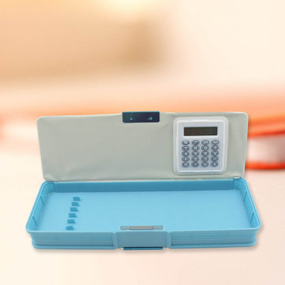 Double Sided Magnetic Geometry Box, Pencil Box with Calculator for Boys Art Plastic Pencil Box for Girls and Boys - infinityexculsivestore.com