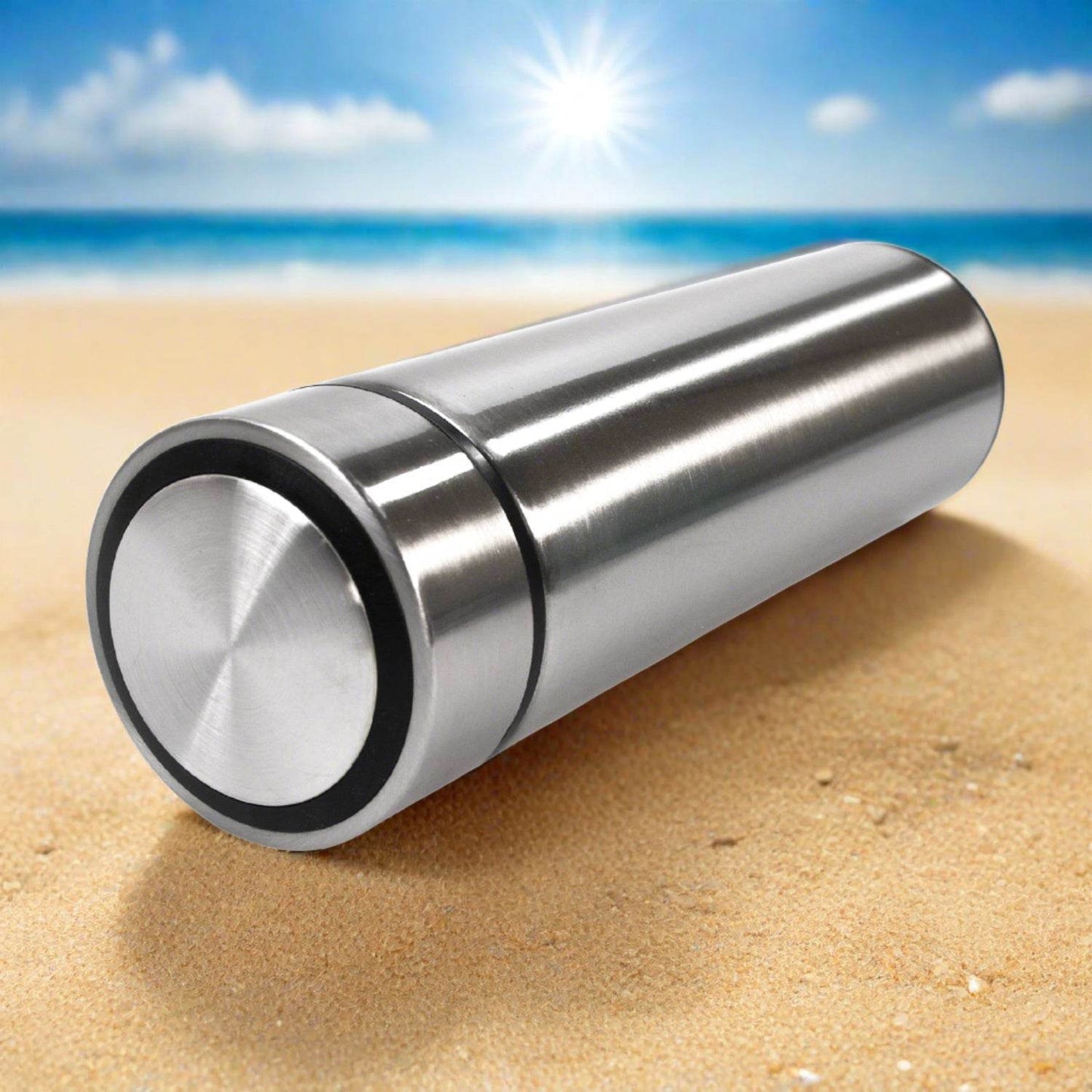 Double Stainless Steel Wall Smart Flask Vacuum Insulated Water Bottle | Perfect for Hot and Cold Drinks | for Campaign Travelling (450ml Approx) (Mix Color / Mix Design)) - infinityexculsivestore.com