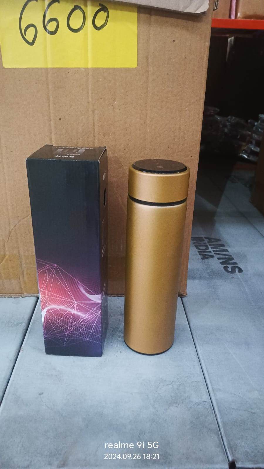 Double Stainless Steel Wall Smart Flask Vacuum Insulated Water Bottle | Perfect for Hot and Cold Drinks | for Campaign Travelling (450ml Approx) (Mix Color / Mix Design)) - infinityexculsivestore.com