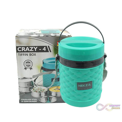 Double Wall Insulated Tiffin with Handle (1 Pc): Stackable, Hot Food Container - infinityexculsivestore.com