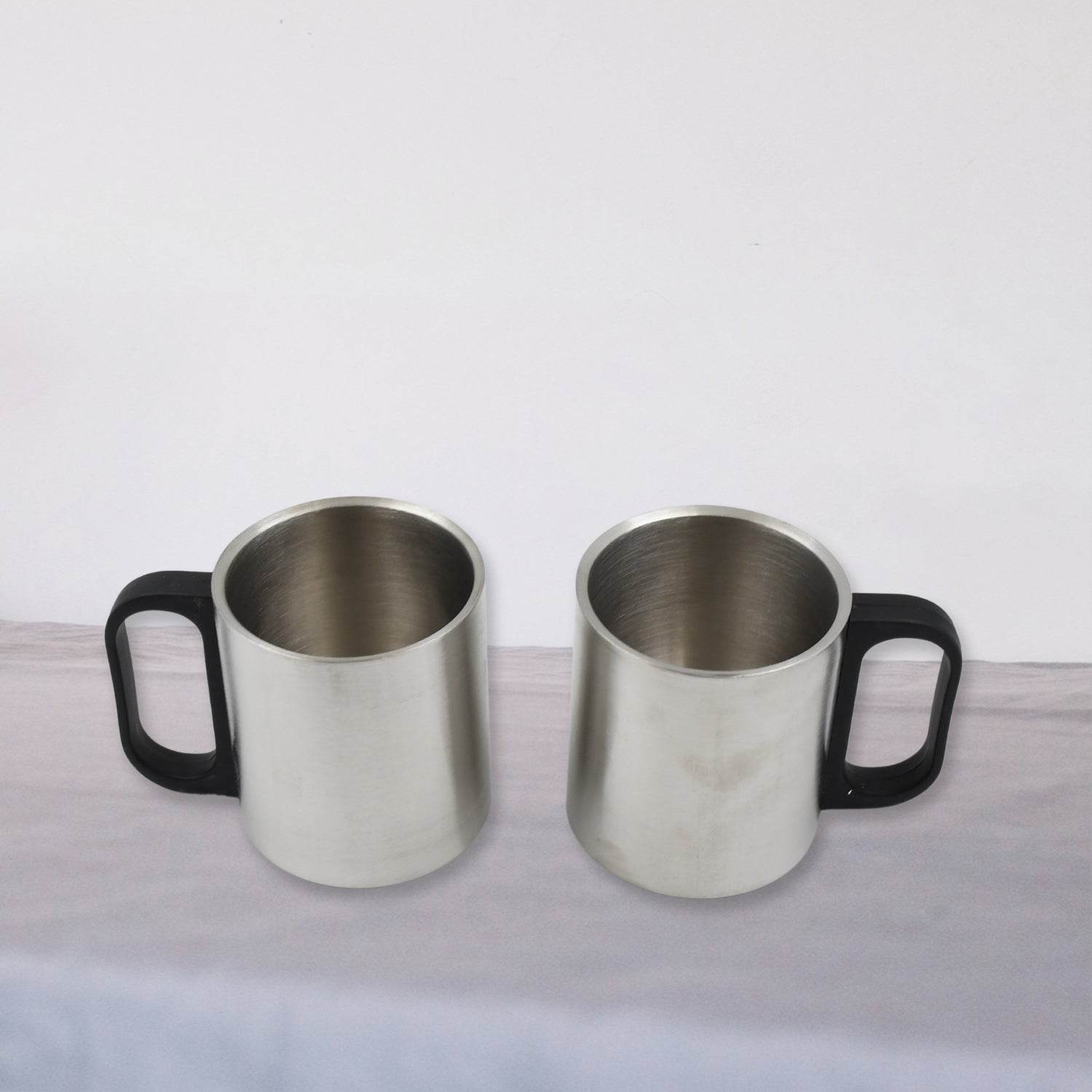 Double Wall Stainless Steel Thermos Flask 500ml Vacuum Insulated Gift Set with Two Cups Hot & Cold, Stainless Steel, Diwali Gifts for Employees, Corporate Gift Item (3 Pcs Set) - infinityexculsivestore.com