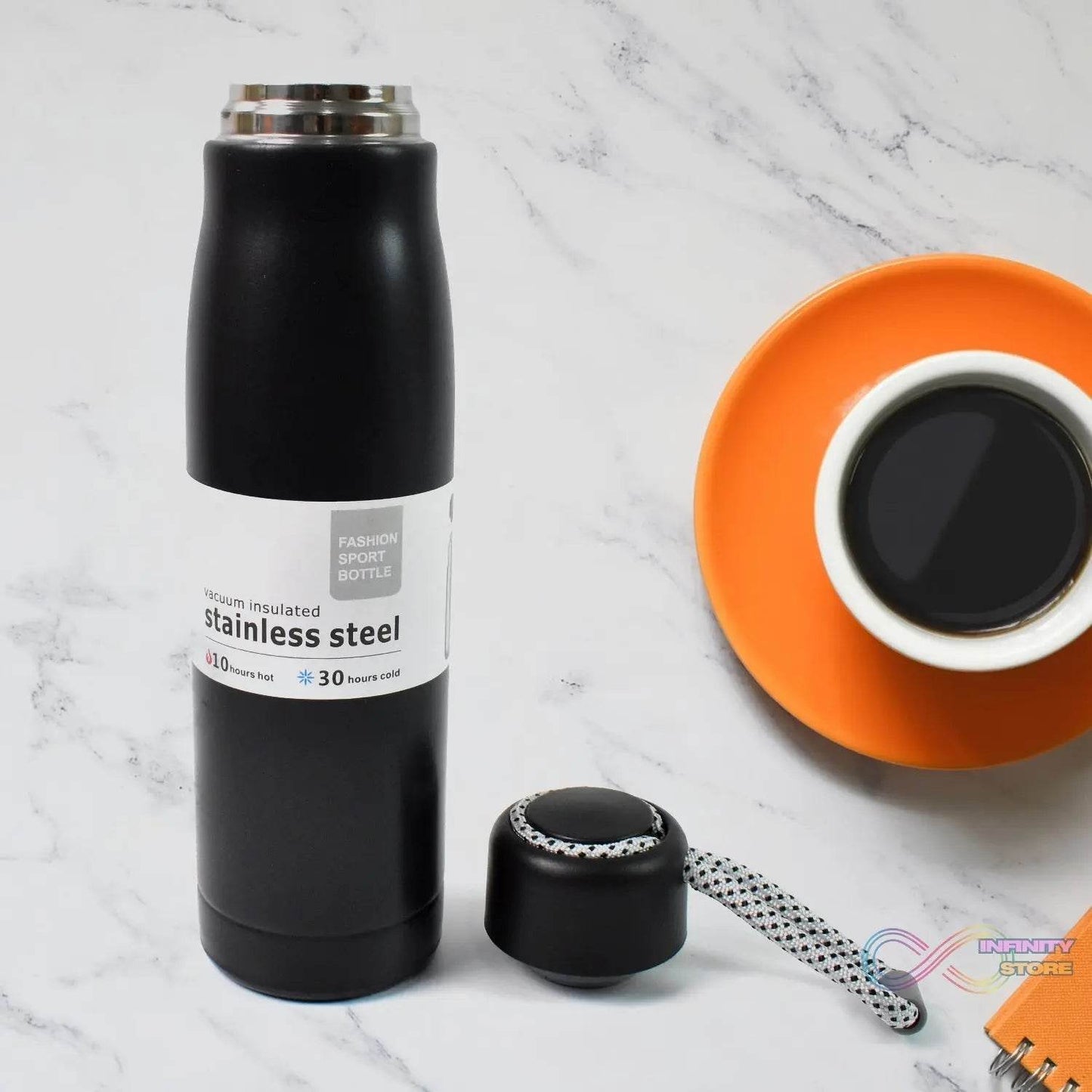 Double Wall Vacuum Insulated Water Bottle (550 ML) - infinityexculsivestore.com