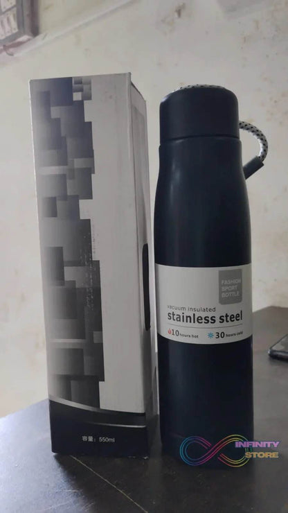 Double Wall Vacuum Insulated Water Bottle (550 ML) - infinityexculsivestore.com