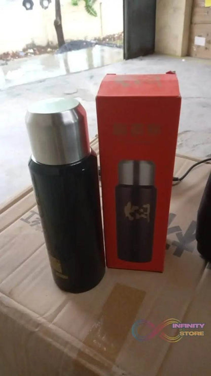 Double Walled Insulated Hot and Cold Water / Tea / Coffee Thermal Bottles (600 ML) - infinityexculsivestore.com