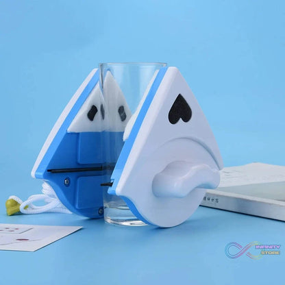 Double face glass cleaner Window Squeegee, Magnetic Window Washing Equipment. - infinityexculsivestore.com