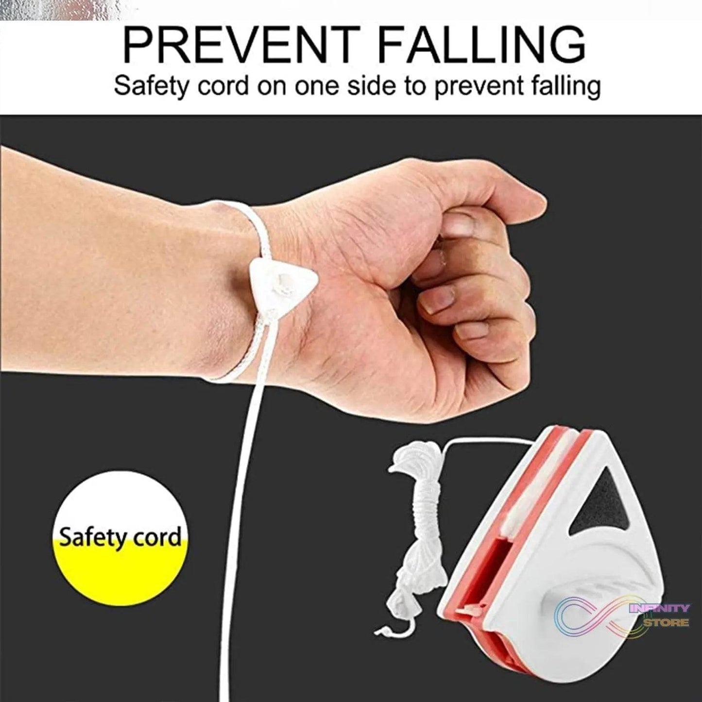 Double face glass cleaner Window Squeegee, Magnetic Window Washing Equipment. - infinityexculsivestore.com