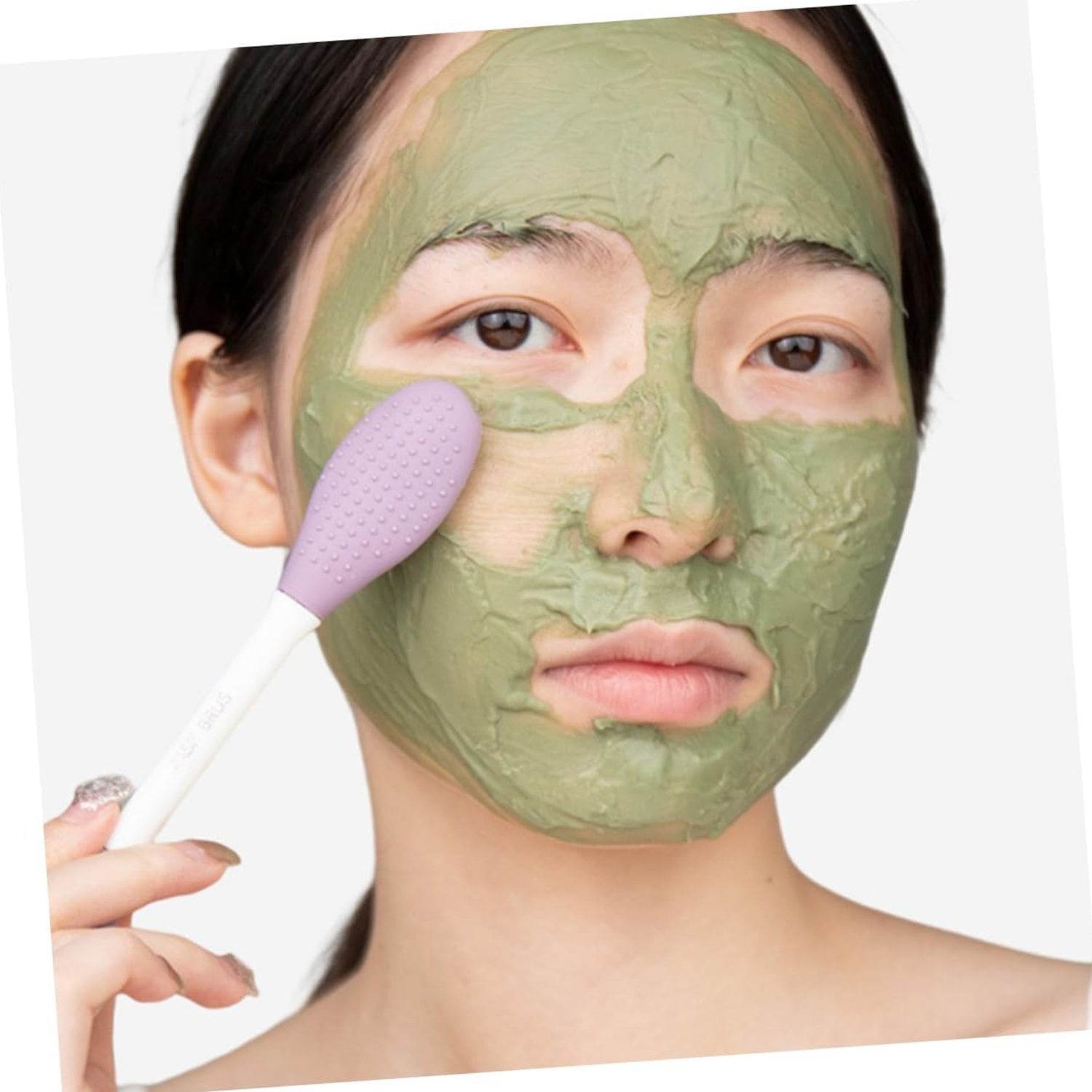 Double-headed Silicone Mask Brush Face Cleansing and Applying Mud Mask Beauty Salon Special Brush Smear Tool Facial Scrub Silicone Wash Scrubber Face Tools (1 Pc) - infinityexculsivestore.com