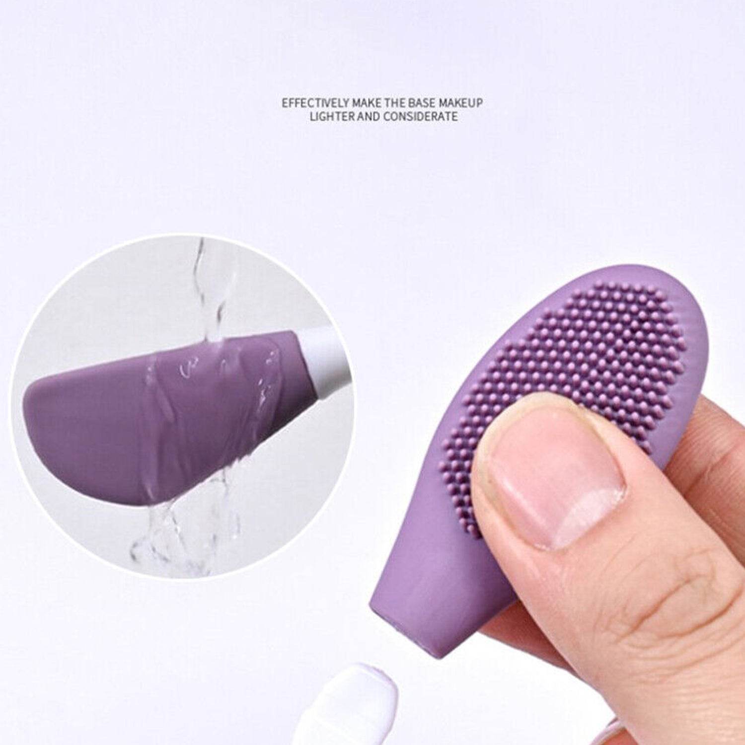 Double-headed Silicone Mask Brush Face Cleansing and Applying Mud Mask Beauty Salon Special Brush Smear Tool Facial Scrub Silicone Wash Scrubber Face Tools (1 Pc) - infinityexculsivestore.com