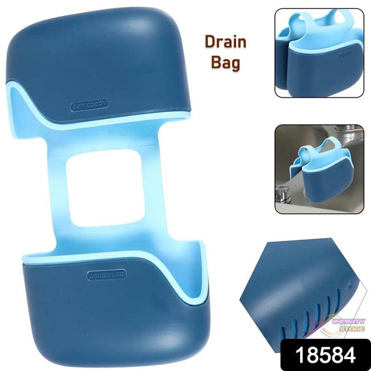 Drain Bag Draining Bracket Sponge Storage Rack Plastic Storage Holder (1 Pc) - infinityexculsivestore.com