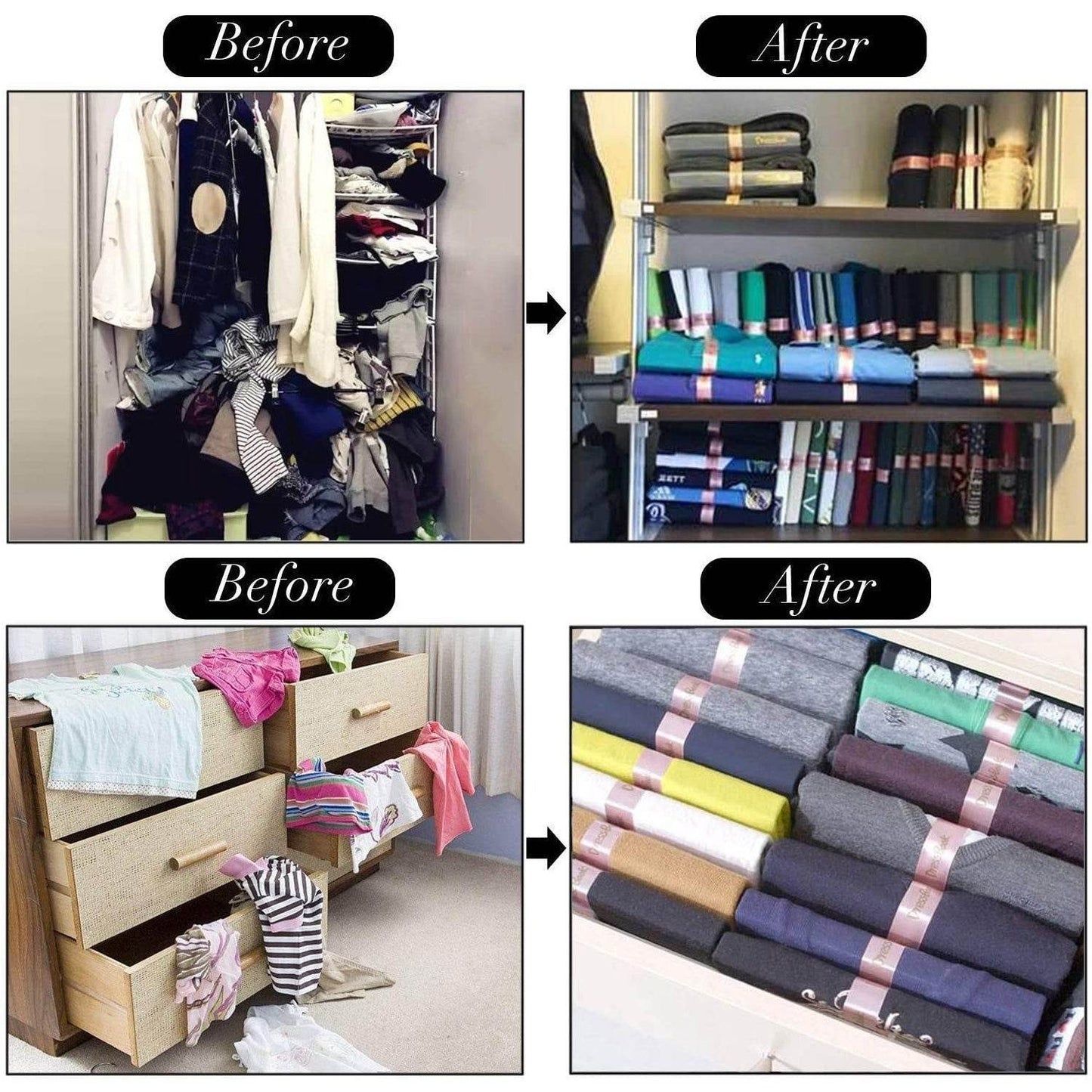 DressBook T Shirt Folder Soft Bendable Folding Board Clothes Folder Storage Organizer ( 5 pcs ) - infinityexculsivestore.com