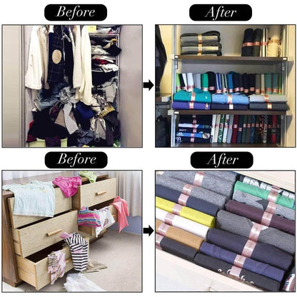 DressBook T Shirt Folder Soft Bendable Folding Board Clothes Folder Storage Organizer ( 5 pcs ) - infinityexculsivestore.com