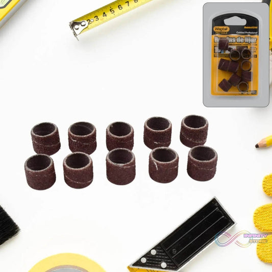 Drum Polishing Kit, Drum Sanding Sleeves Widely Used (10 Pcs Set) - infinityexculsivestore.com
