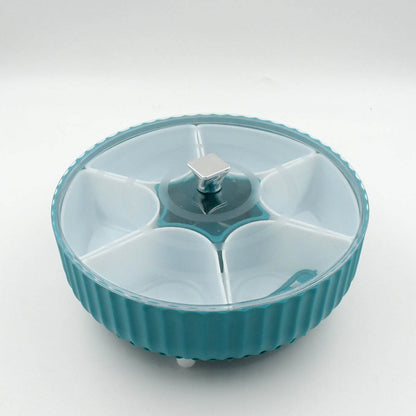 Dry Fruit & Snack Organizer: 360° Revolving Box (7 Compartments, Airtight) - infinityexculsivestore.com