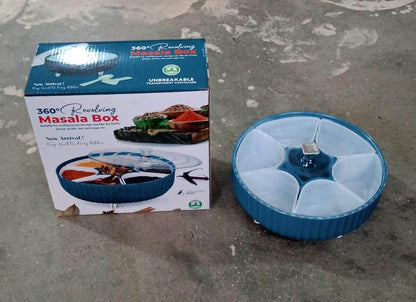 Dry Fruit & Snack Organizer: 360° Revolving Box (7 Compartments, Airtight) - infinityexculsivestore.com