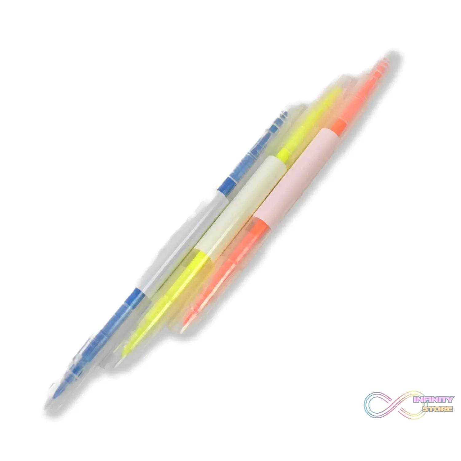 Dual-Headed Highlighter 3 Colors Double head Highlighter Pen (3 Pcs Set) - infinityexculsivestore.com