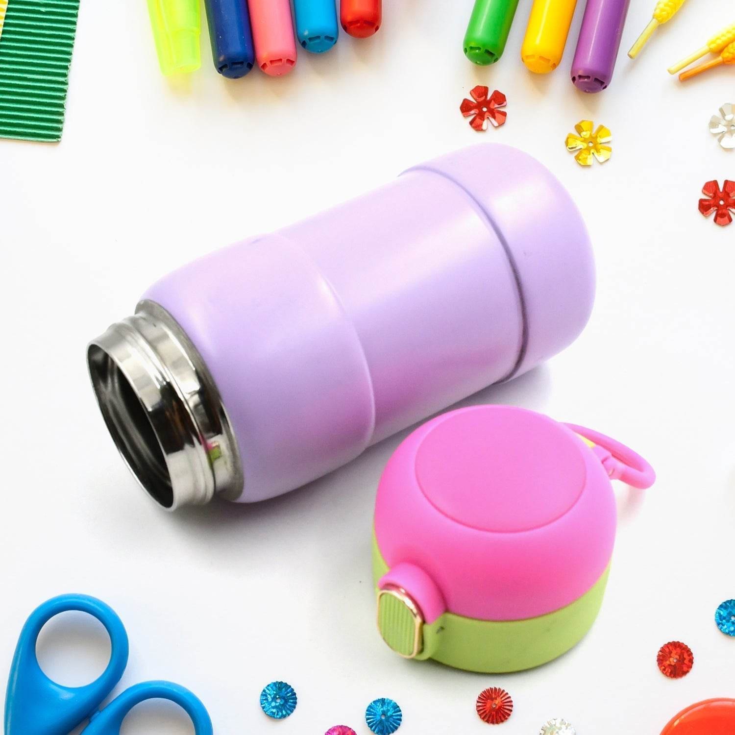 Duck Stainless Steel Water Bottle (1 Pc / Mix Design) - infinityexculsivestore.com