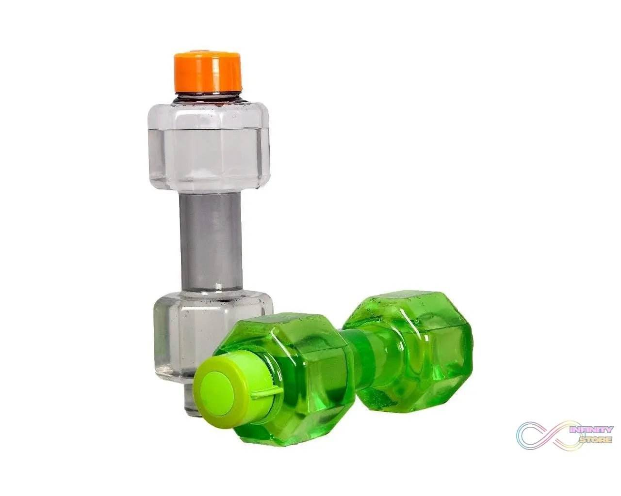 Dumbbell Water Bottle Gym Water Bottle Use For School , Gym , Office Use (750 ml) - infinityexculsivestore.com