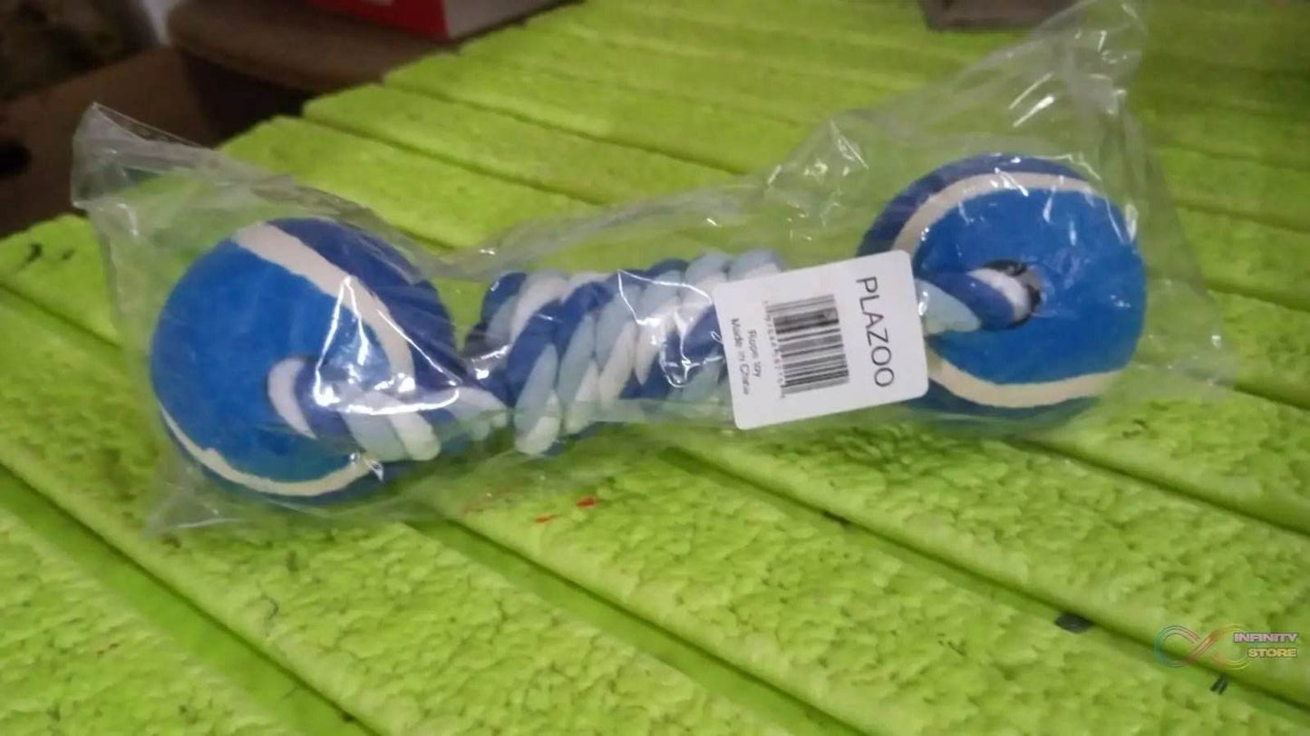 Durable Cotton Rope Dog Toy Two-Way Ball Design (1 Pc) - infinityexculsivestore.com