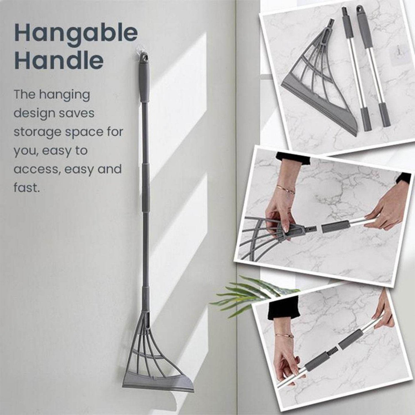 Durable Eco-Friendly Broom with Scraper - infinityexculsivestore.com