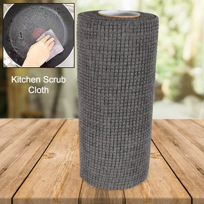 Durable Kitchen Scrub Cloth, Microfiber Cleaning Cloth Roll, Kitchen Wear-Resistant Cloth 20×22cm, Multipurpose Cleaning Cloths for Kitchen (1pc) - infinityexculsivestore.com