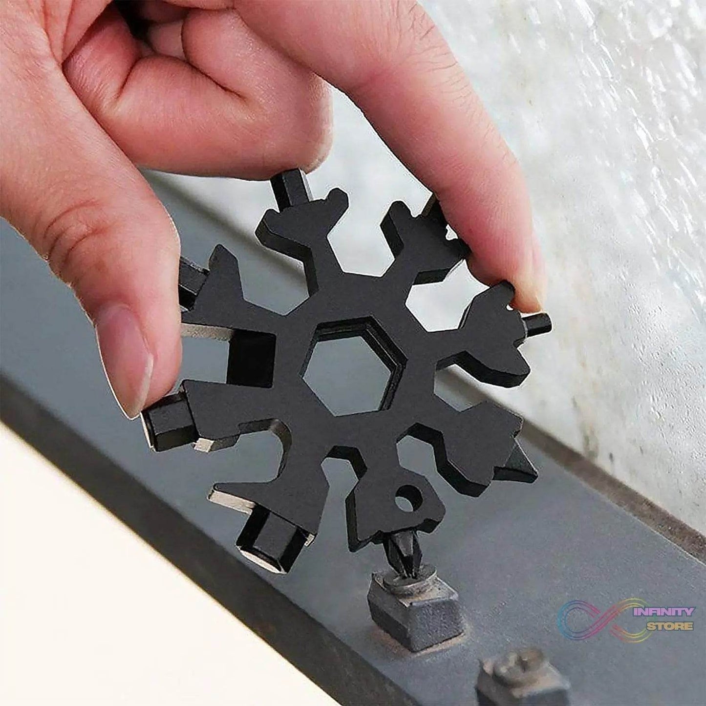 Durable & Portable 18 in 1 Snowflake Multi-Tool, Snowflake Bottle Opener Flat Phillips Screwdriver Kit Wrench - infinityexculsivestore.com