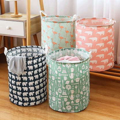 Durable and Collapsible Laundry storage Bag with Handles Clothes & Toys Storage Foldable Laundry Bag for Dirty Clothes. - infinityexculsivestore.com